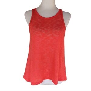 Steve Madden Jack Orange Lightweight Open Knit Tank Size XS